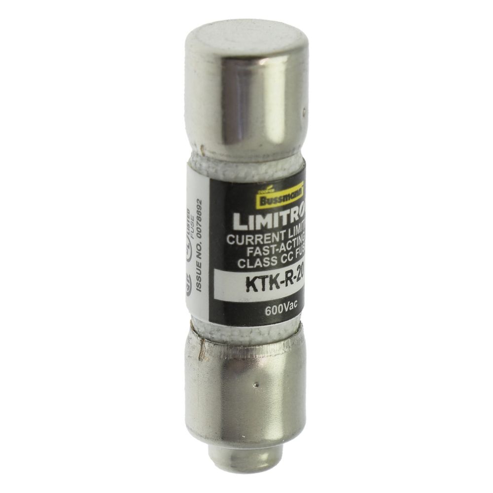 Bussmann KTK-R-20 Class CC Fast-Acting 20A 600V Fuse for Industrial Control