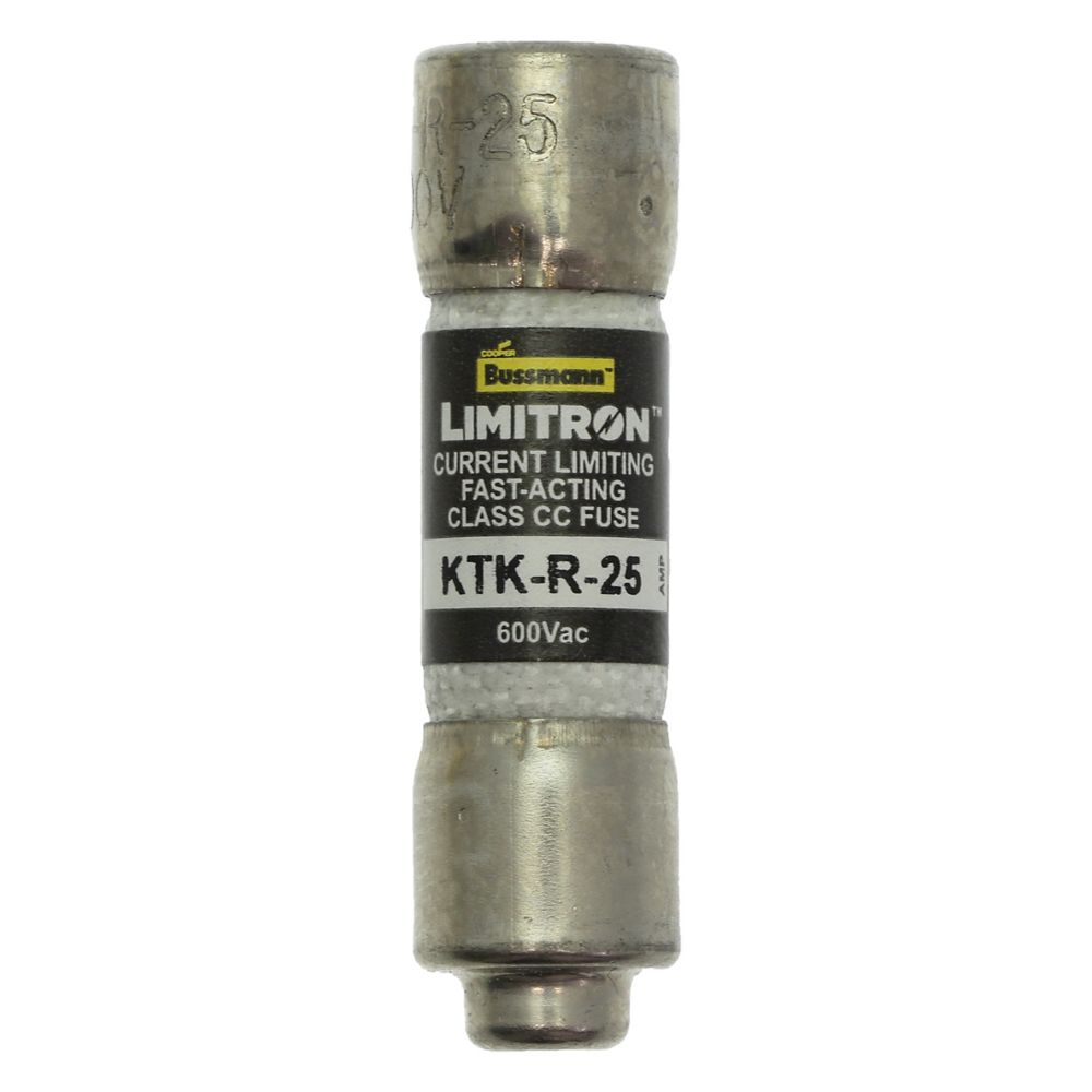 Bussmann KTK-R-25 Class CC Fast-Acting Fuse 25A 600V for Industrial Control