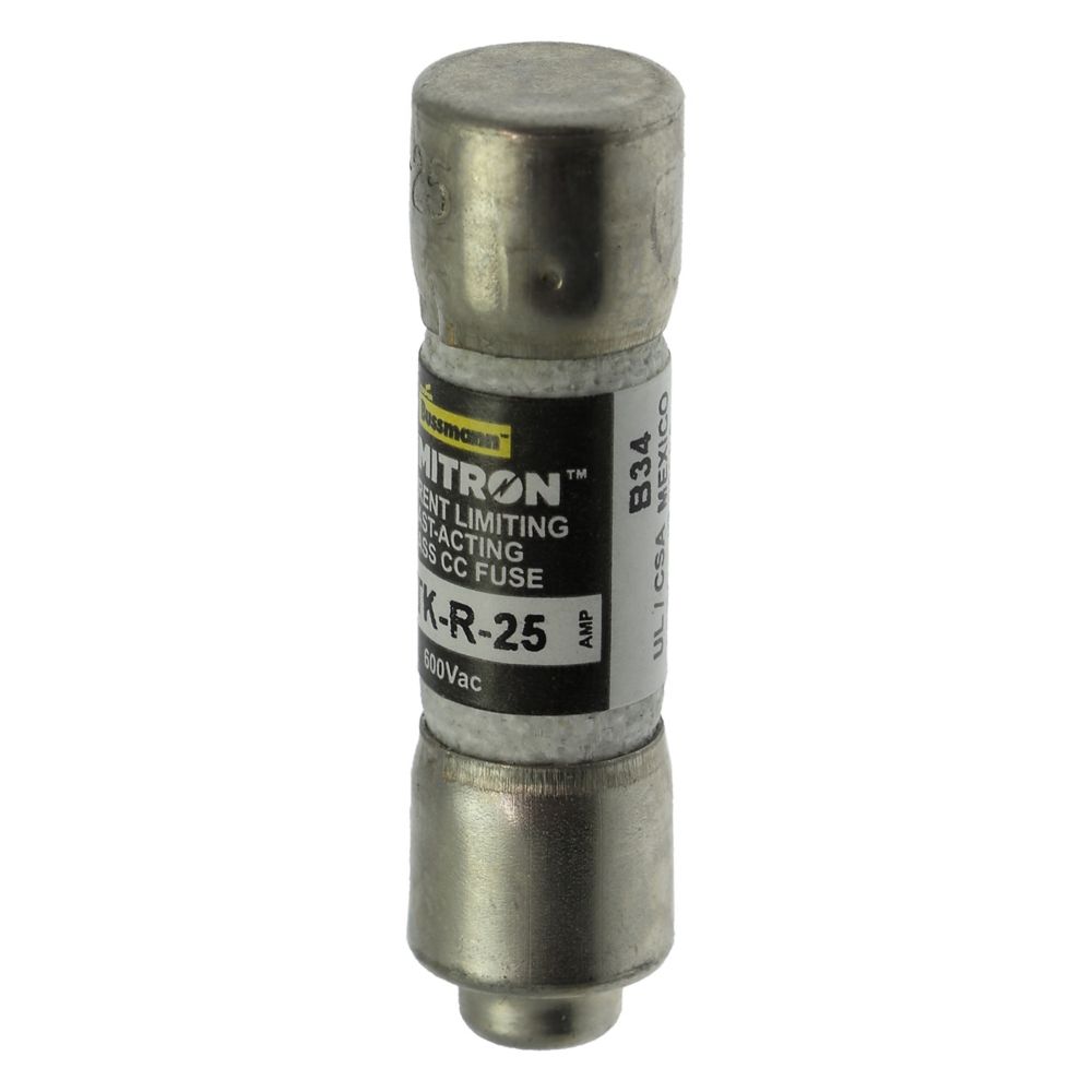 Bussmann KTK-R-25 Class CC Fast-Acting Fuse 25A 600V for Industrial Control