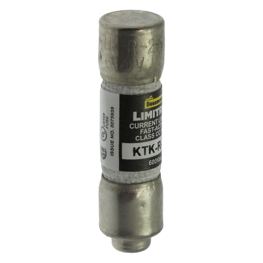 Bussmann KTK-R-25 Class CC Fast-Acting Fuse 25A 600V for Industrial Control