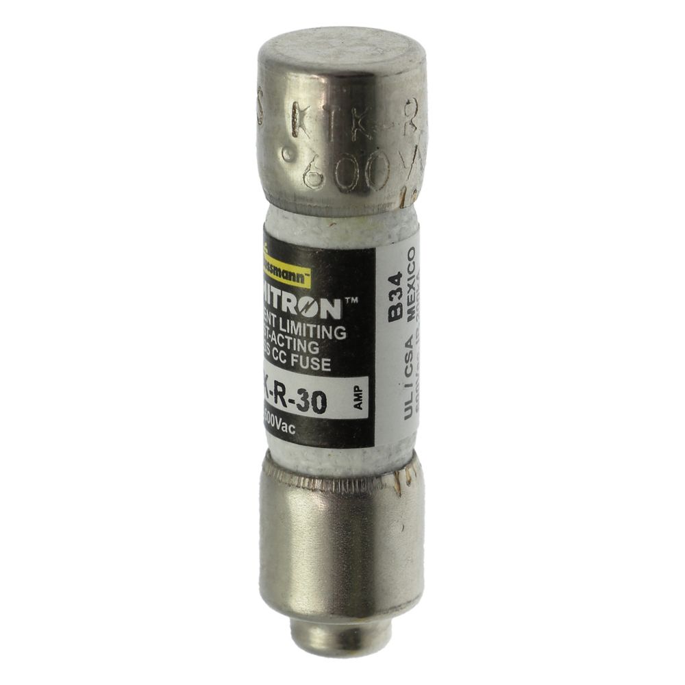 Bussmann KTK-R-30 Class CC Fast-Acting Fuse 30A 600V for Industrial Control