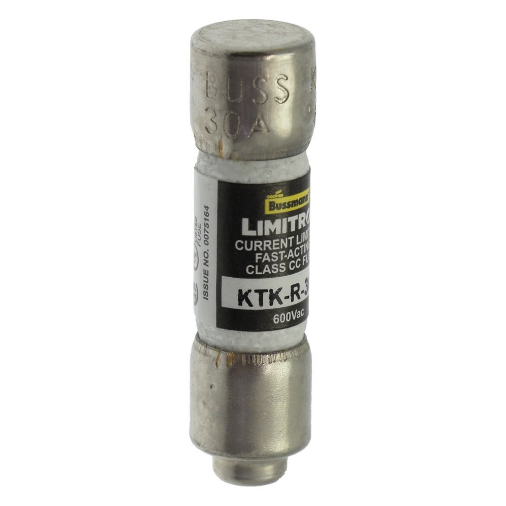 Bussmann KTK-R-30 Class CC Fast-Acting Fuse 30A 600V for Industrial Control