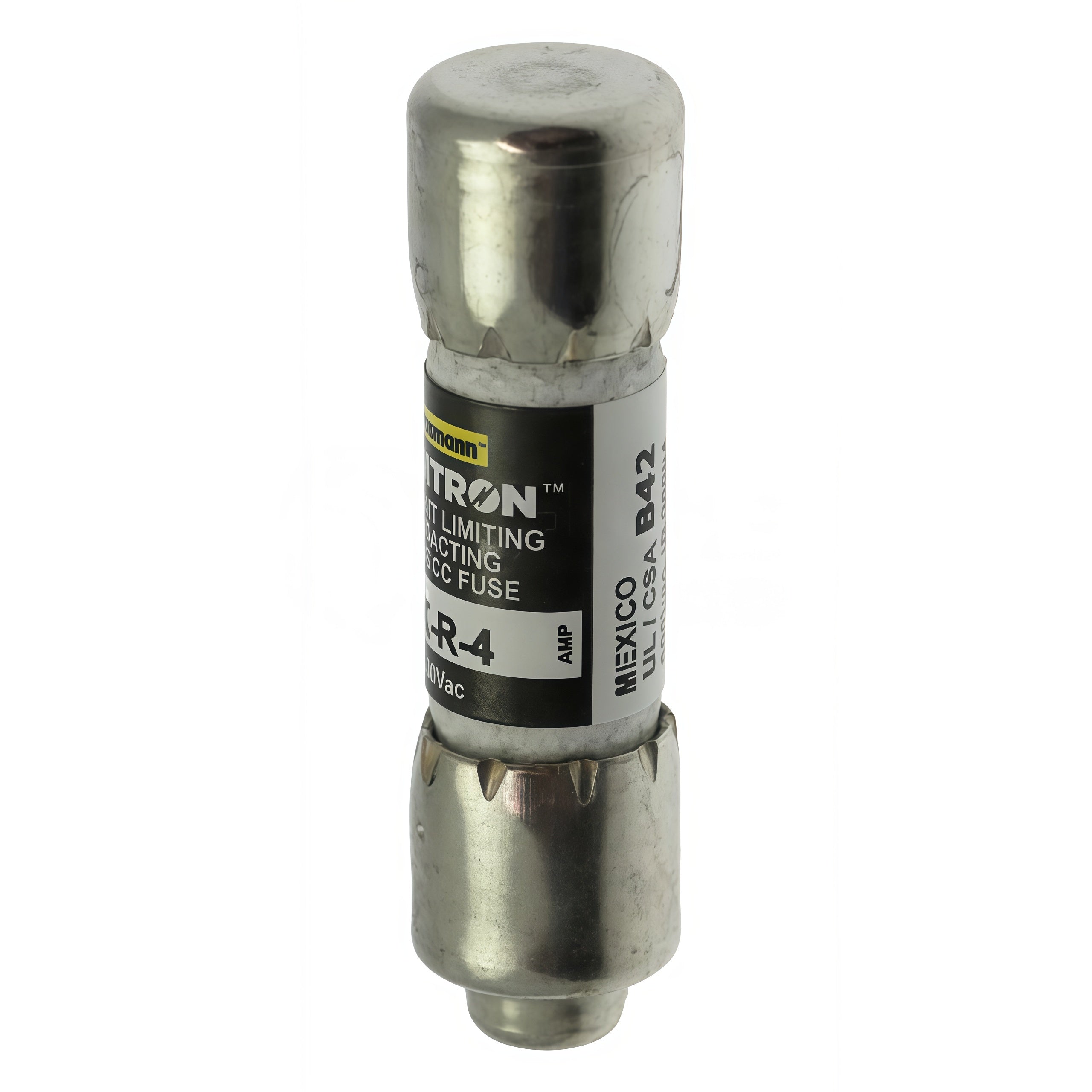 Eaton Bussmann KTK-R-4 Fuse, 4A, 600VAC, Class CC Fast-Acting