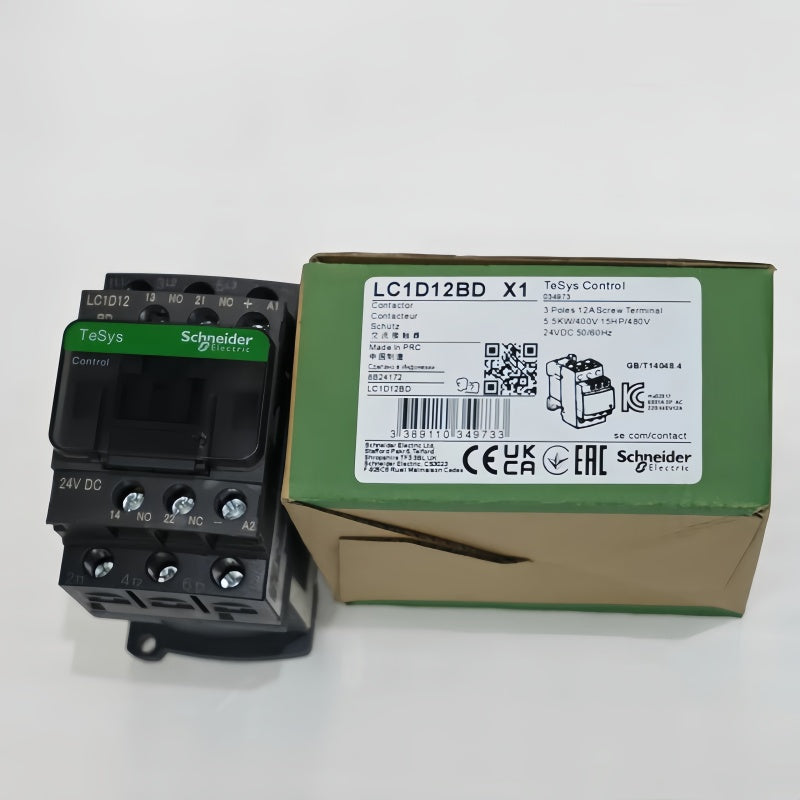 Schneider LC1D12BD 12A 24V DC Coil TeSys D Contactor