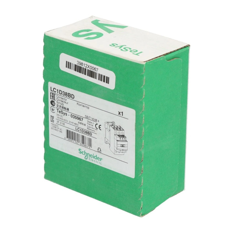 Schneider LC1D38BD TeSys D 38A Contactor