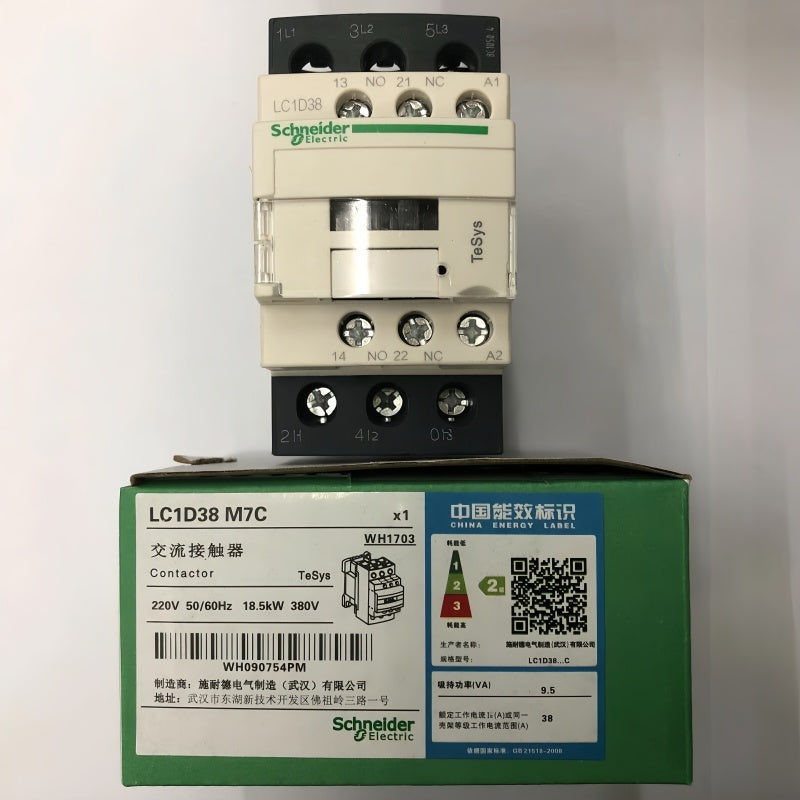 Schneider LC1D38M7C 38A TeSys D 3-Pole AC Contactor
