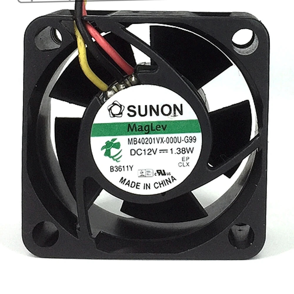 SUNON MB40201VX-000U-G99 DC Axial Fan 12VDC 40x40x20mm 1.38W