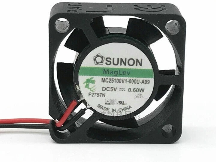 SUNON MC25100V1-000U-A99 DC Axial Fan 5VDC 25x25x10mm 0.6W