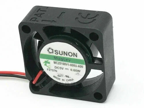 SUNON MC25100V1-000U-A99 DC Axial Fan 5VDC 25x25x10mm 0.6W