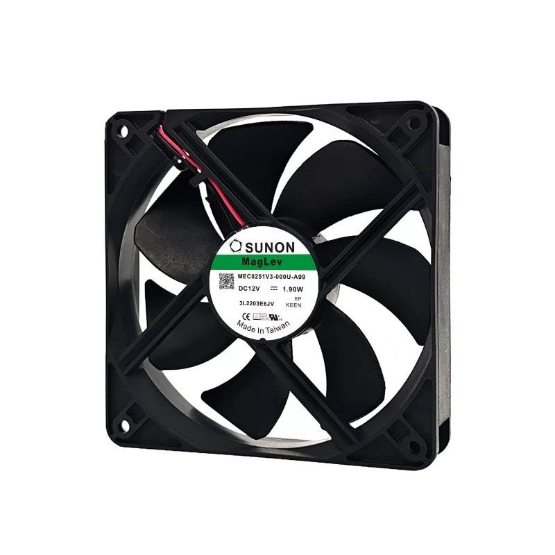 SUNON MEC0251V3-000U-A99 DC Axial Fan 12VDC 120x120x25mm 1.9W