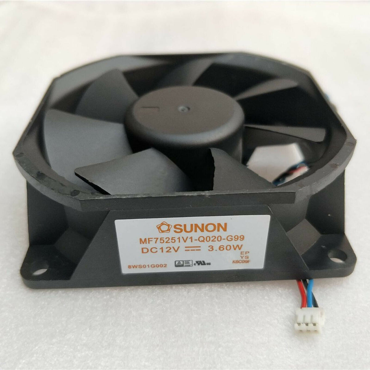 SUNON MF75251V1-Q020-G99 DC Axial Fan 12VDC 75x75x25mm 3.6W