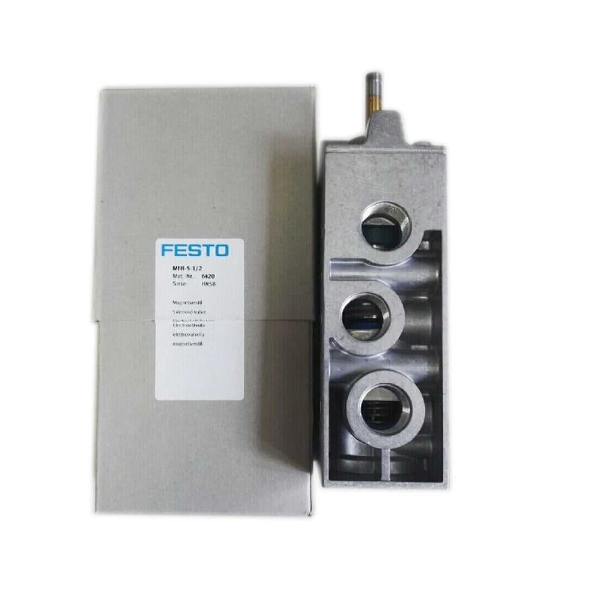 FESTO MFH-5-1/2 Solenoid Valve 5/2-Way G1/2 3700 l/min