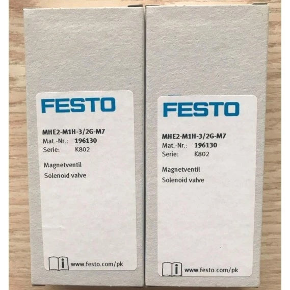 FESTO MHE2-M1H-3/2G-M7 Solenoid Valve 24VDC M7 100 l/min