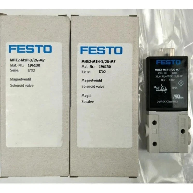 FESTO MHE2-M1H-3/2G-M7 Solenoid Valve 24VDC M7 100 l/min