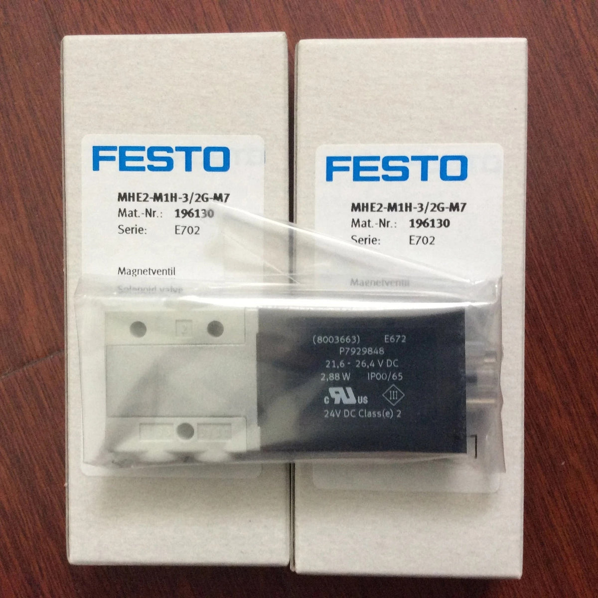 FESTO MHE2-M1H-3/2G-M7 Solenoid Valve 24VDC M7 100 l/min