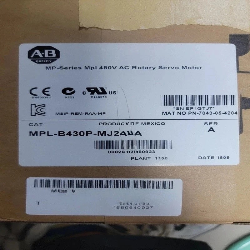 Allen-Bradley MPL-B430P-MJ24AA Servo Motor 460V 5000RPM 115mm Frame