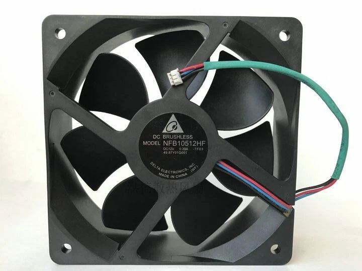 Delta Electronics NFB10512HF DC Axial Fan 12VDC 105x105x32mm