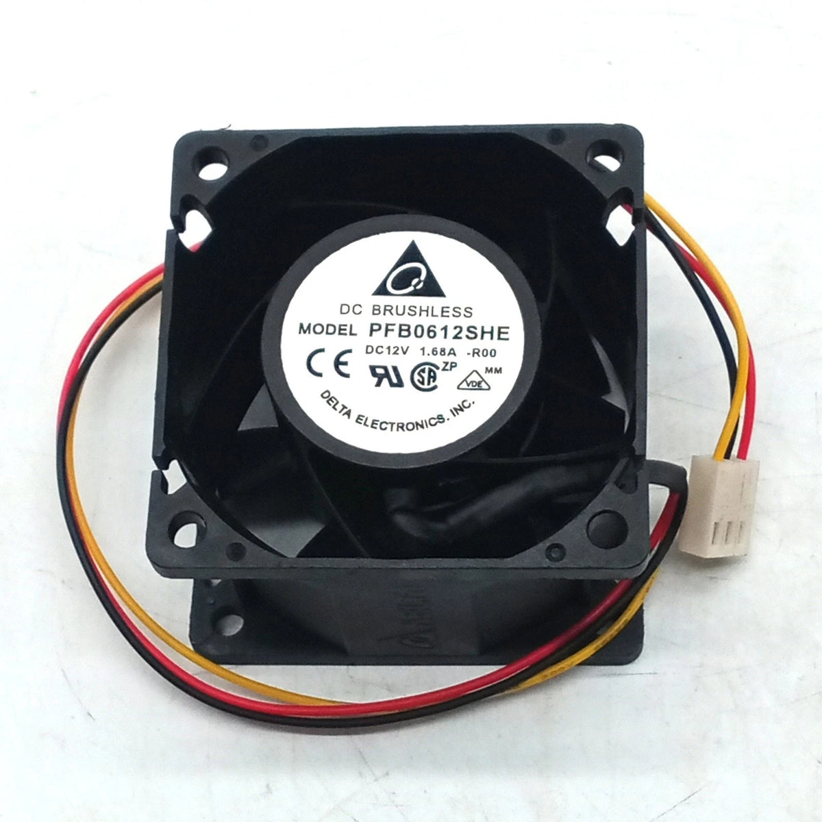 Delta Electronics PFB0612SHE DC Axial Fan 12VDC 60x60x38mm 0.48A