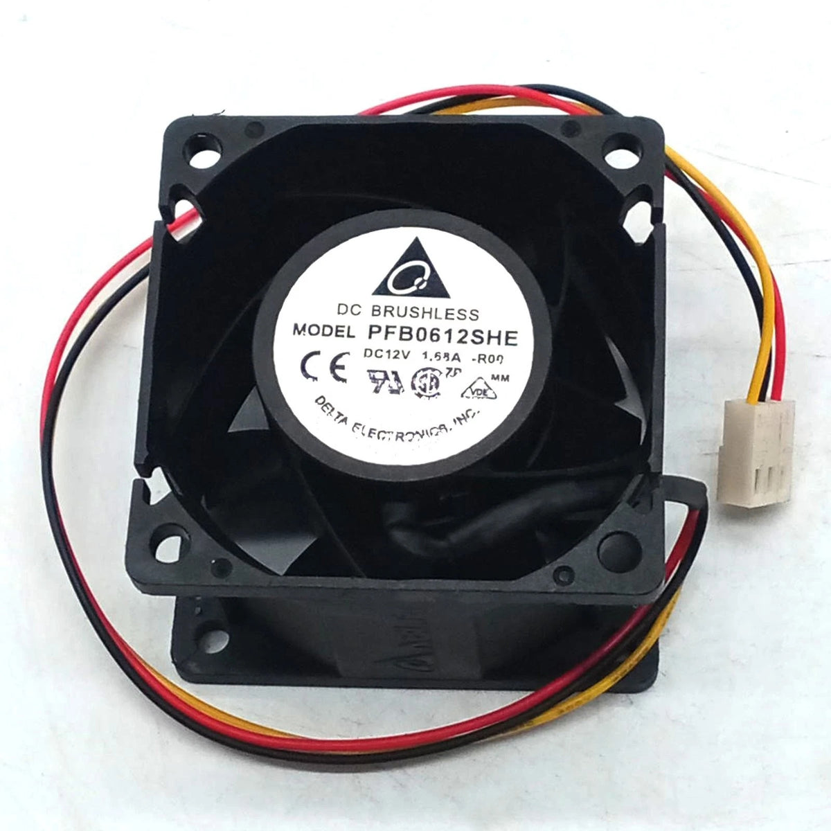 Delta Electronics PFB0612SHE DC Axial Fan 12VDC 60x60x38mm 0.48A