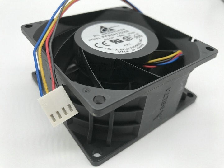 Delta Electronics PFB0812UHE DC Axial Fan 12VDC 80x80x38mm 107.30CFM