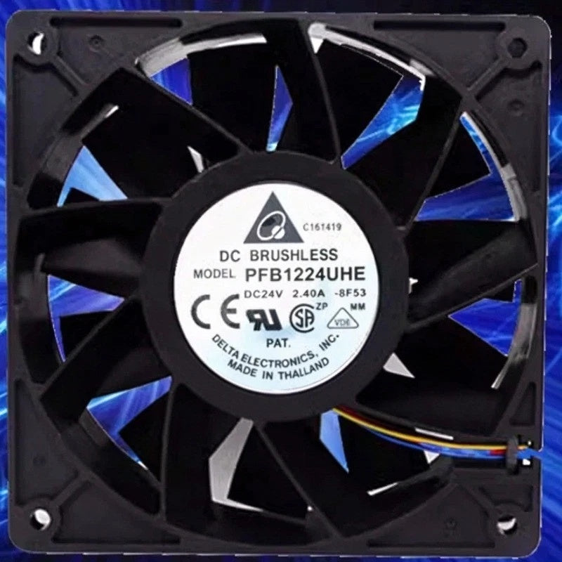 Delta Electronics PFB1224UHE-8F53 DC Axial Fan 24VDC 120x120x38mm 2.4A