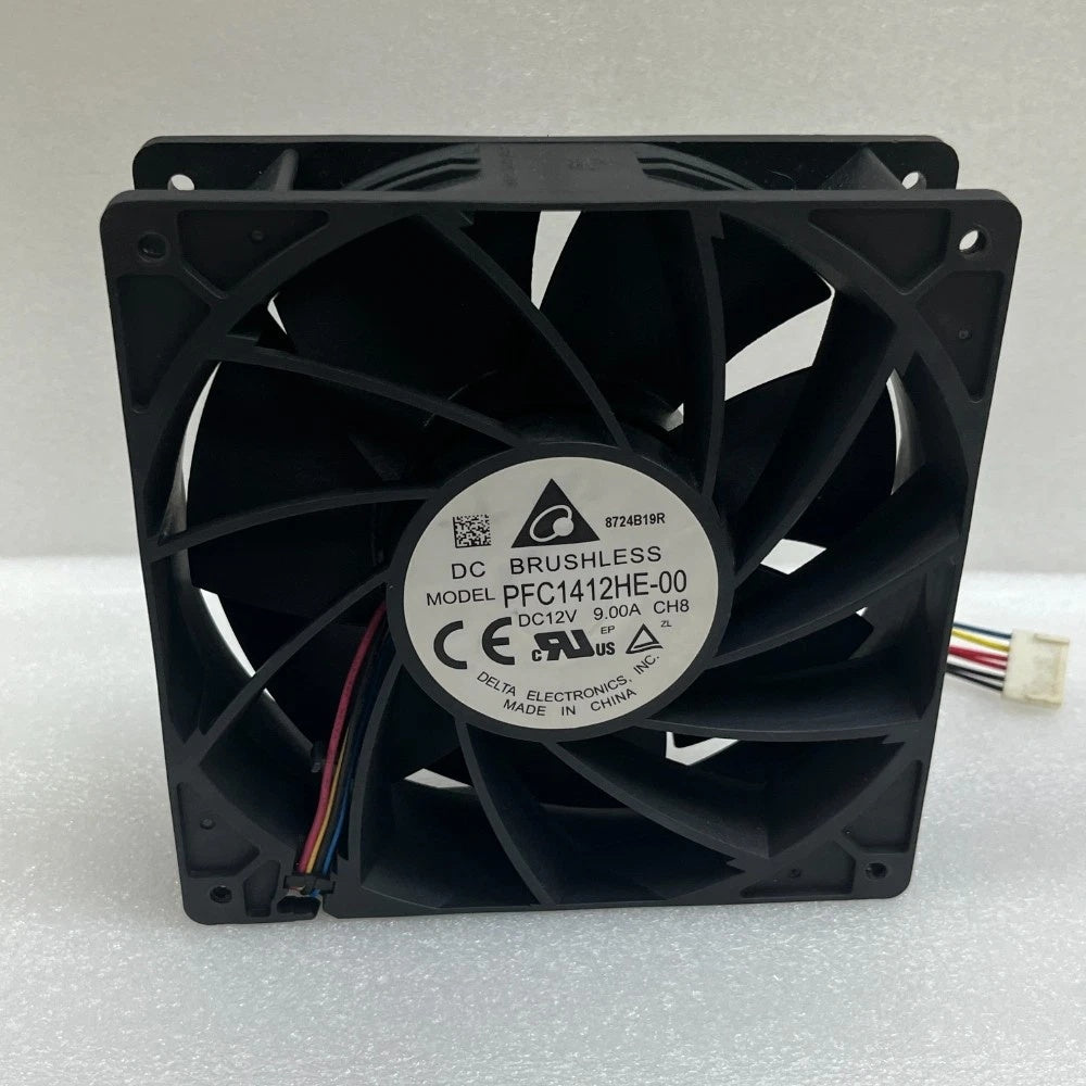 Delta Electronics PFC1412HE-00 DC Axial Fan 12VDC 140x140x38mm