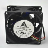 Delta Electronics PFR0812XHE DC Axial Fan 12VDC 80x80x38mm 134.29CFM