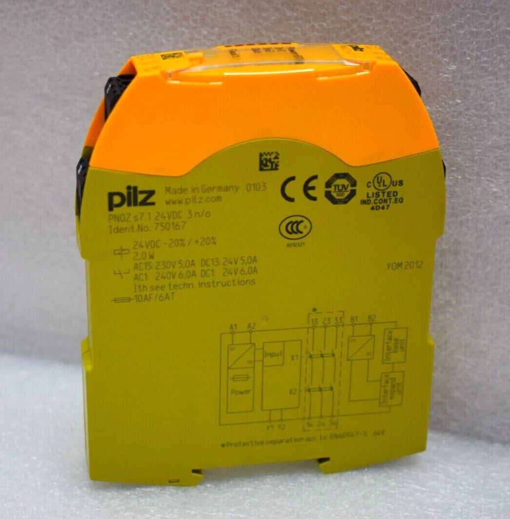 PILZ PNOZ S7.1 750167 Safety Relay Expansion Module 24VDC 3NO 17.5mm