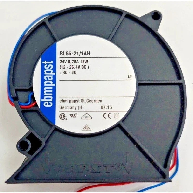 Ebmpapst RL65-21/14H DC Centrifugal Fan 24VDC 1.4A 33.6W