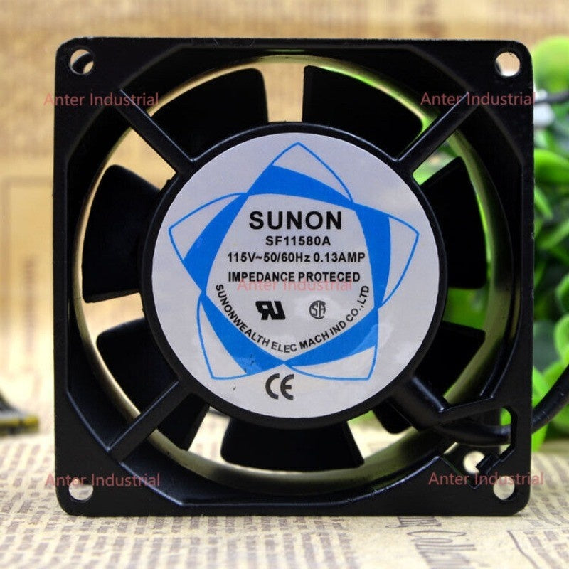 SUNON SF11580AT AC Axial Fan 115VAC 80x80x25mm 50/60Hz