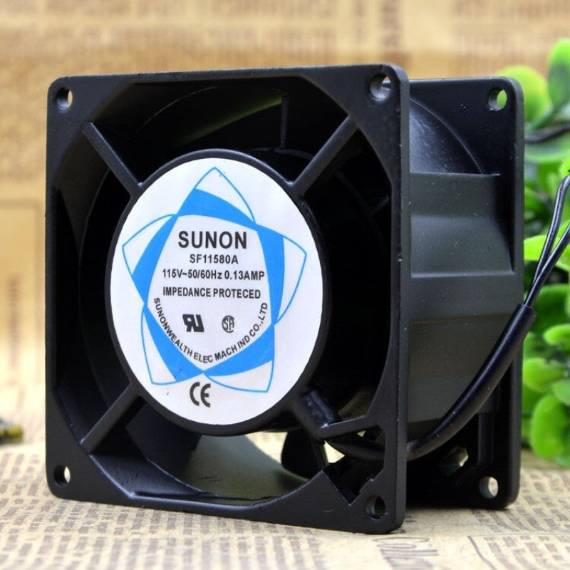 SUNON SF11580AT AC Axial Fan 115VAC 80x80x25mm 50/60Hz