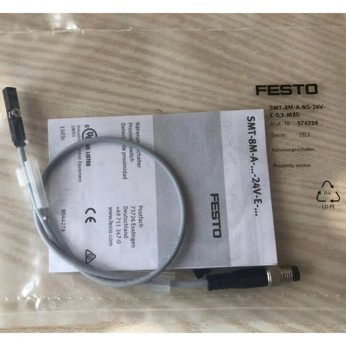 FESTO SMT-8M-A-NS-24V-E-0,3-M8D Proximity Sensor 24VDC NPN M8