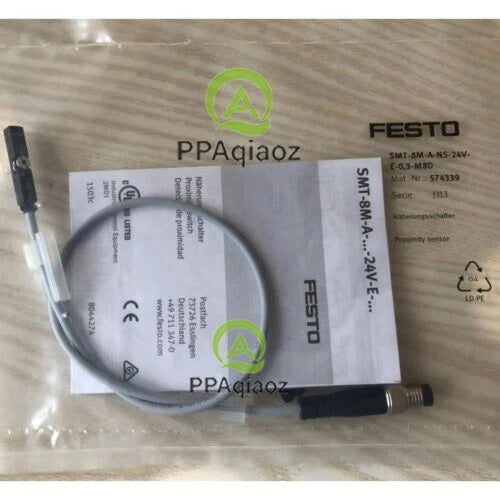 FESTO SMT-8M-A-NS-24V-E-0,3-M8D Proximity Sensor 24VDC NPN M8