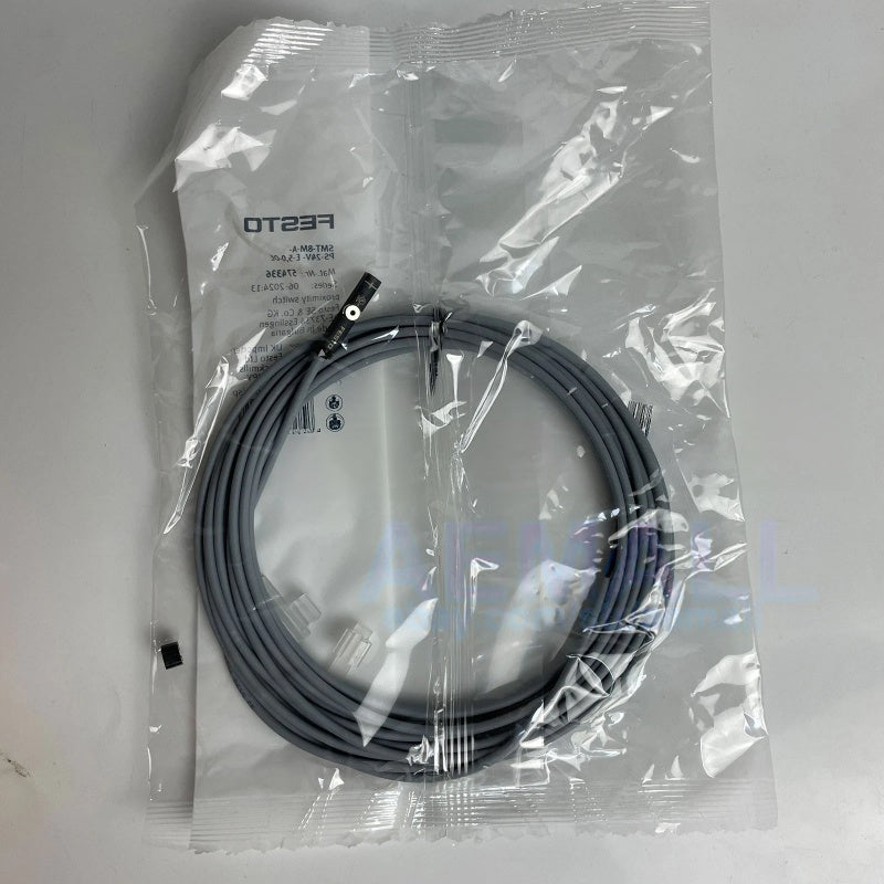 FESTO SMT-8M-A-PS-24V-E-5,0-OE Cylinder Position Sensor PNP NO 24VDC 5m