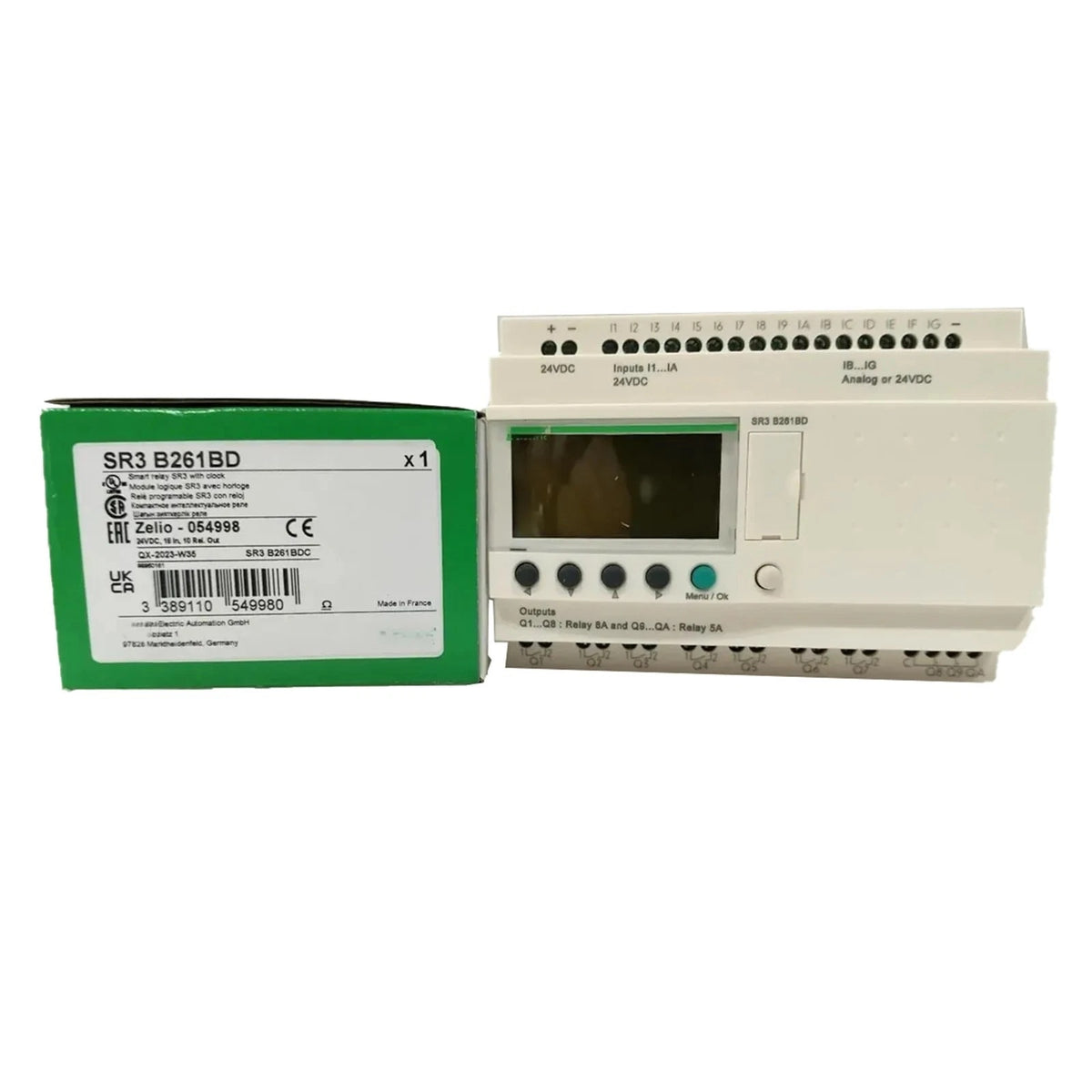 Schneider SR3B261BD Relay 24 VDC 16 Inputs 10 Relay Outputs