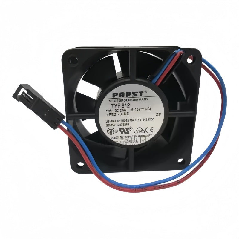 Ebmpapst TYP612 Axial Fan 12 VDC 60 x 60 x 25.4 mm