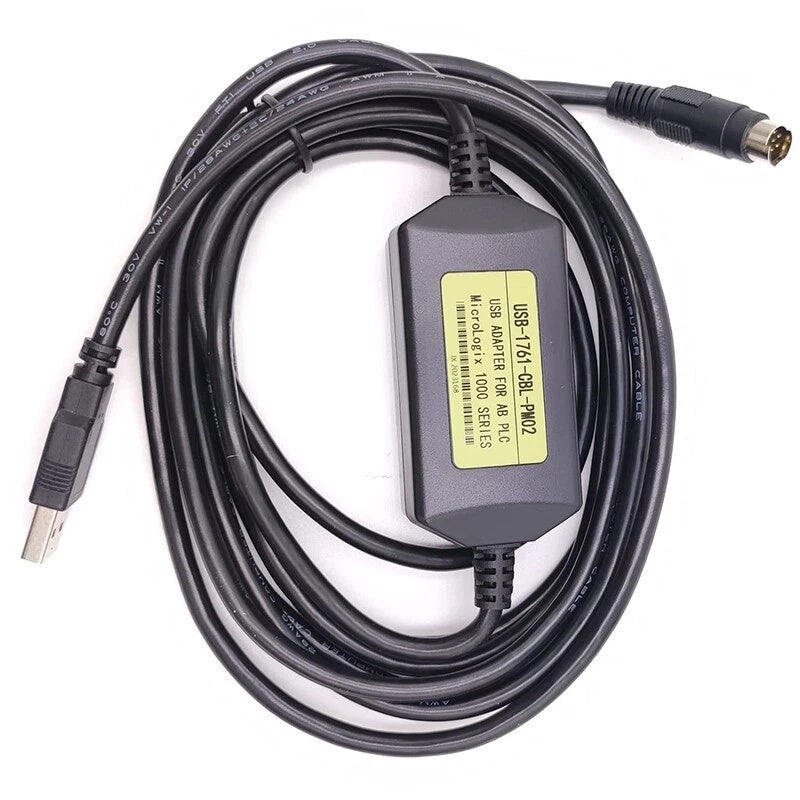 Allen-Bradley USB-1761-CBL-PM02 PLC Programming Cable USB 8-Pin Mini-DIN