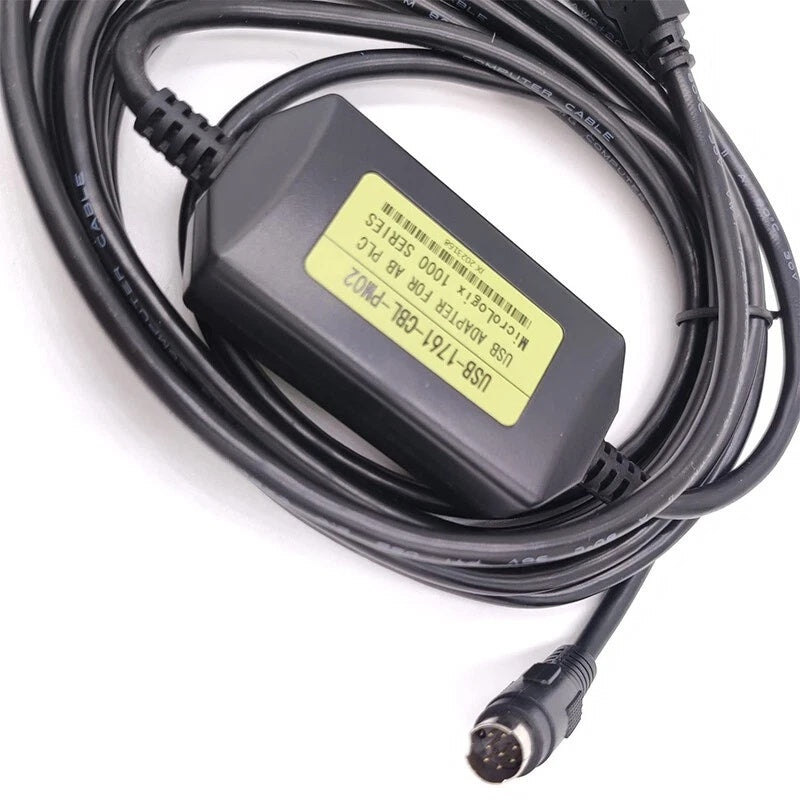 Allen-Bradley USB-1761-CBL-PM02 PLC Programming Cable USB 8-Pin Mini-DIN