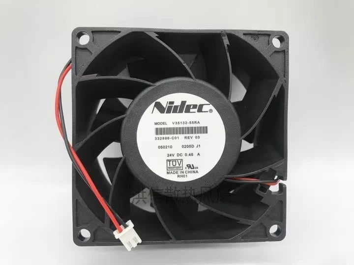 Nidec V35132-16F DC Axial Cooling Fan 24V 0.45A 80x80x38mm