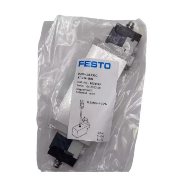 FESTO VUVG-L18-T32C-AT-G14-1R8L Control Valve 24V DC G1/4 880 l/min