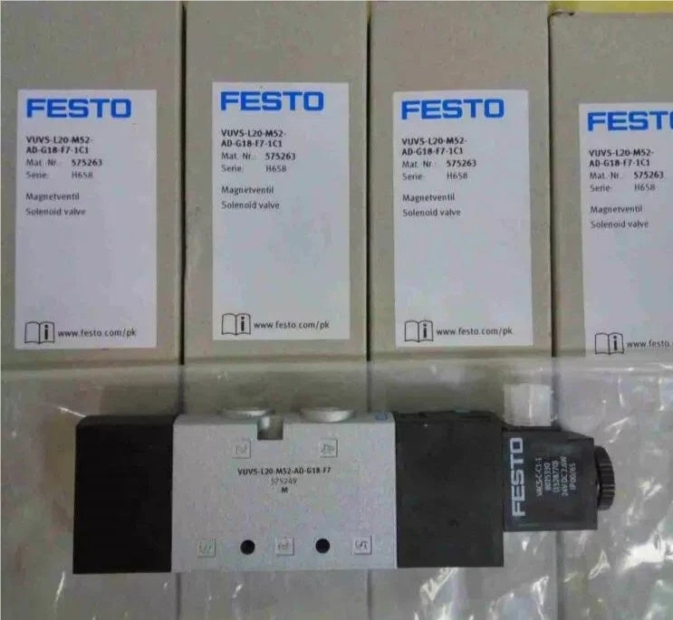 FESTO VUVS-L20-M52-AD-G18-F7-1C1 Solenoid Valve 24VDC 700 l/min