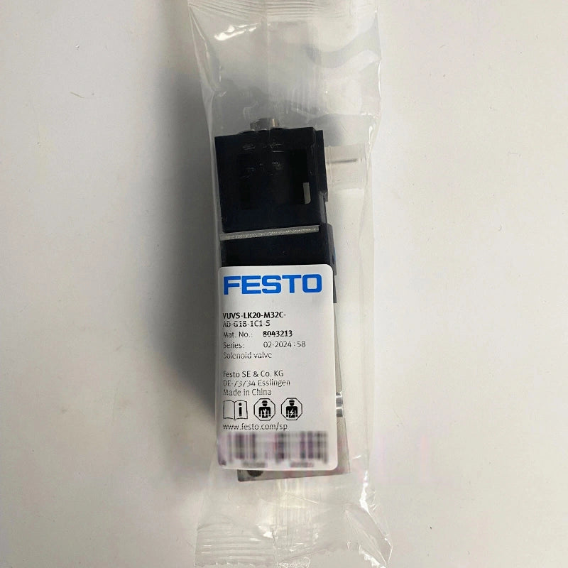 FESTO VUVS-LK20-M32C-AD-G18-1C1-S Solenoid Valve 24VDC G1/8 3/2-Way