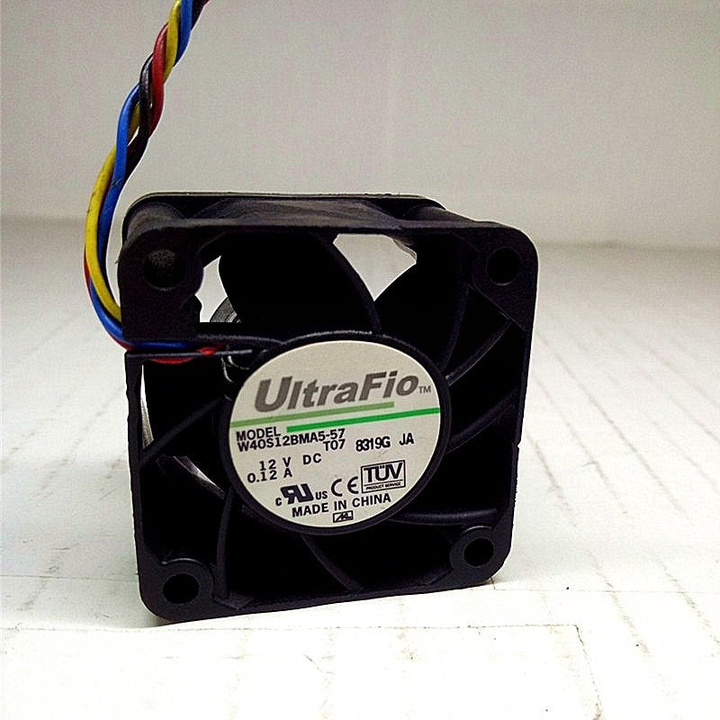 Nidec W40S12BMA5-57 DC Axial Cooling Fan 12V 40x40x28mm 4-Wire