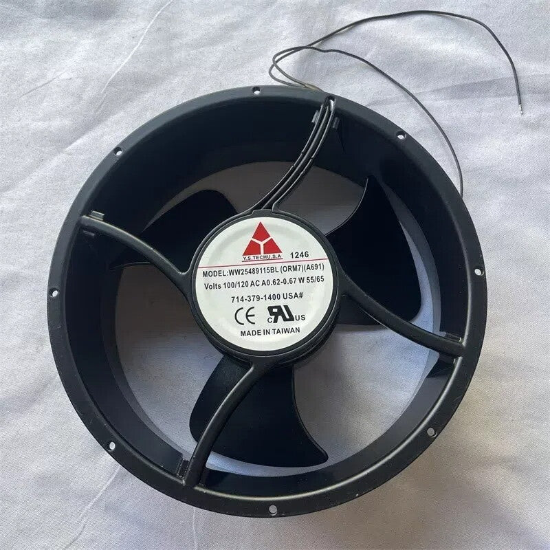 Y.S TECH WW25489115BL Axial Fan 115VAC 254mm