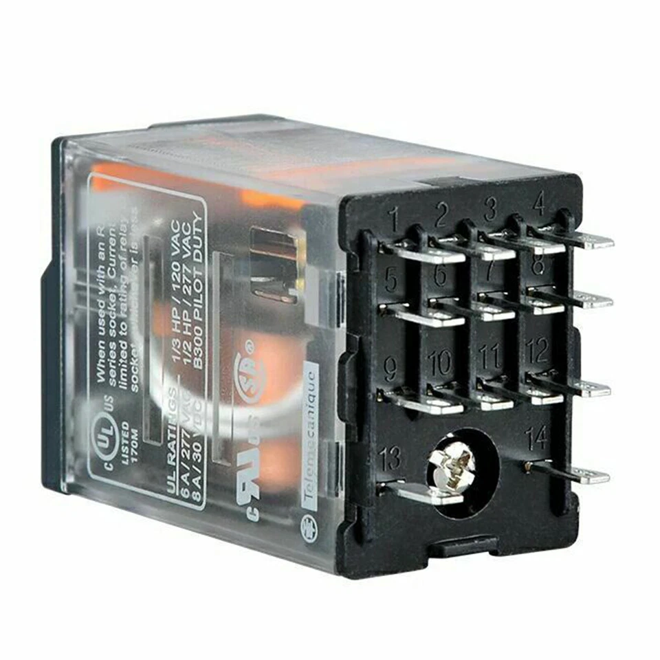 Schneider RXM2AB2BD Miniature Plug-in Relay 24VDC 12A 2CO