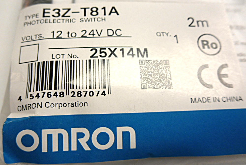 OMRON E3Z-T81A Through Beam Photoelectric Sensor Industrial Supplier
