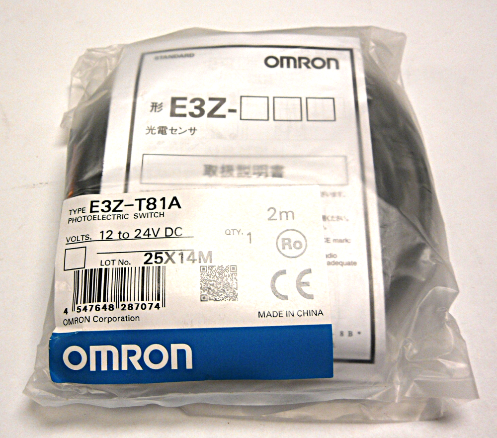 OMRON E3Z-T81A Through Beam Photoelectric Sensor Industrial Supplier