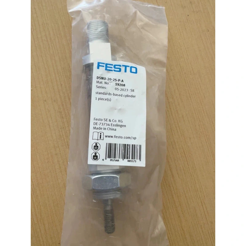 FESTO DSNU-20-25-P-A ISO Cylinder 20mm Bore 25mm Stroke 1-10bar
