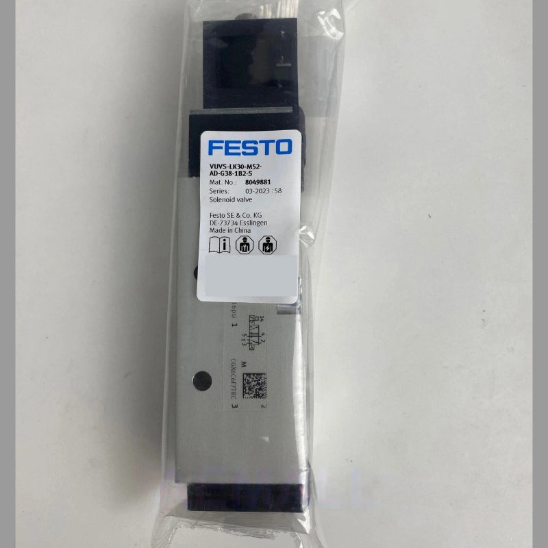 FESTO VUVS-LK30-M52-AD-G38-1B2-S Solenoid Valve 24VDC G3/8 1600L/min