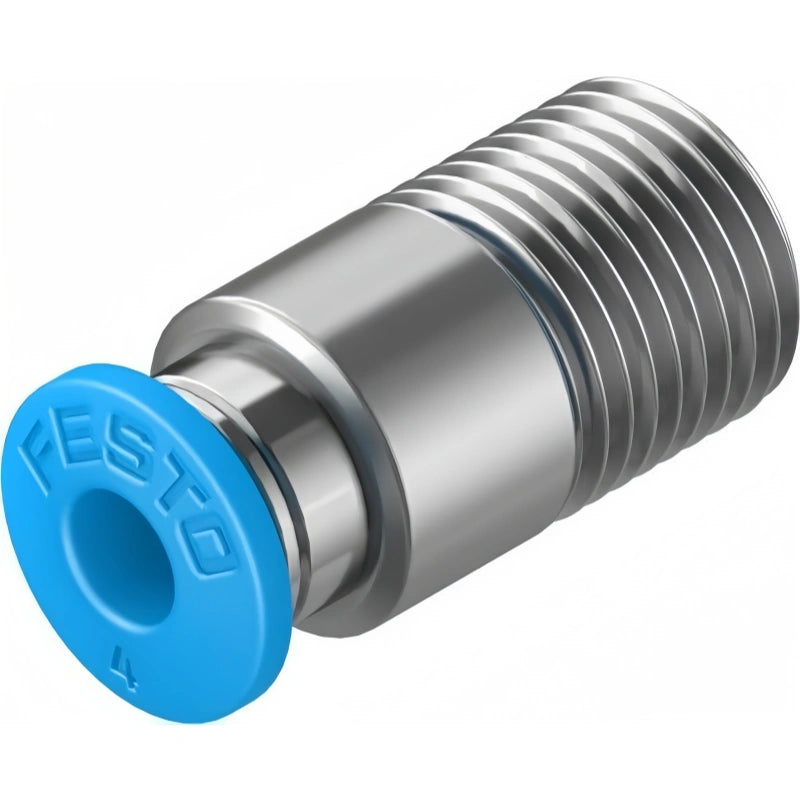 FESTO QS-1/8-6 Push-In Fitting R1/8 6mm Pneumatic Connector